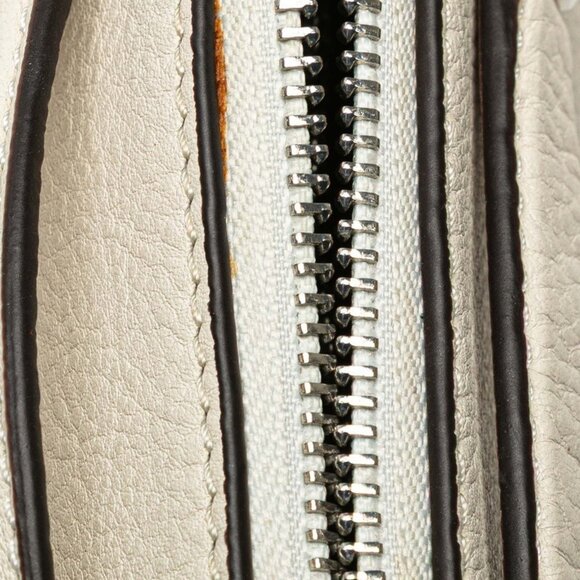 FENDI Ivory Leather Shoulder Bag - Picture 6 of 9